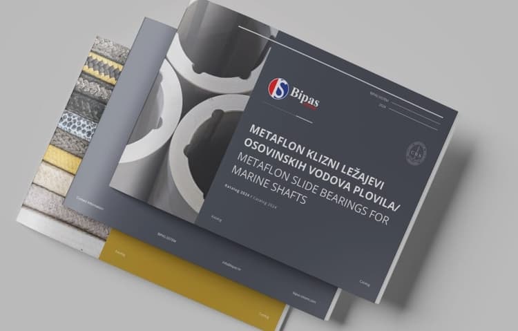 Metaflon klizni ležajevi osovinskih vodova plovila